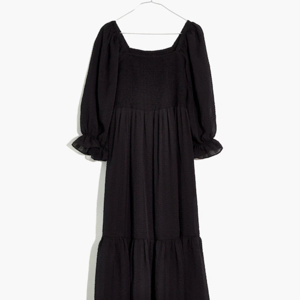 NWT Madewell Lucie Elbow-Sleeve Dress
